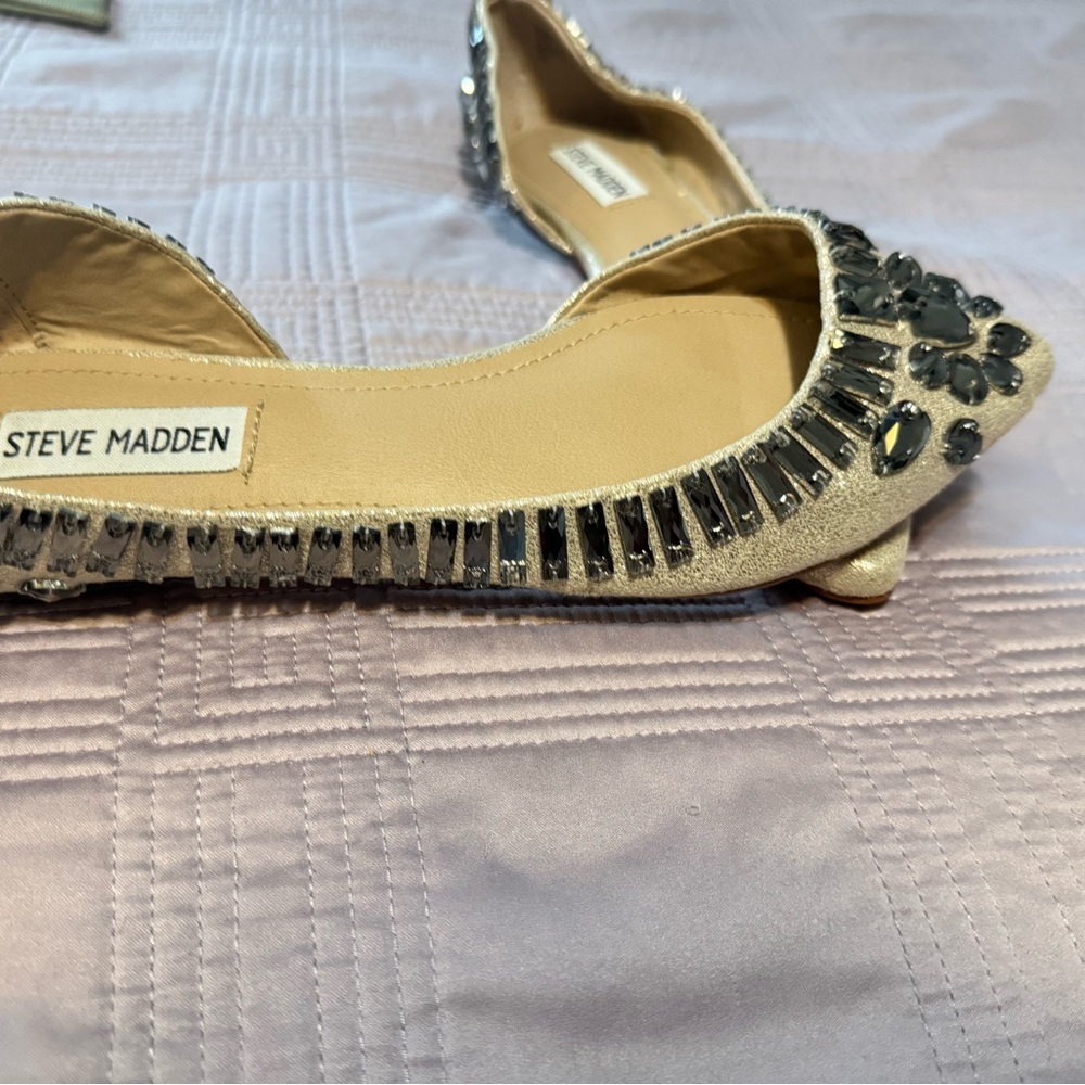 Steve Madden Women's Embellished Flats - Silver